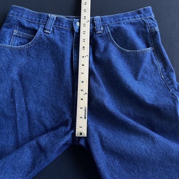 Polo Ralph Lauren Men Jean Shorts Size 36 Darkwash Carpenter Blue Cotton 90s Y2K - Picture 9 of 11